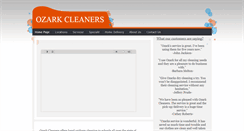 Desktop Screenshot of ozarkcleaners.com