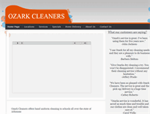 Tablet Screenshot of ozarkcleaners.com